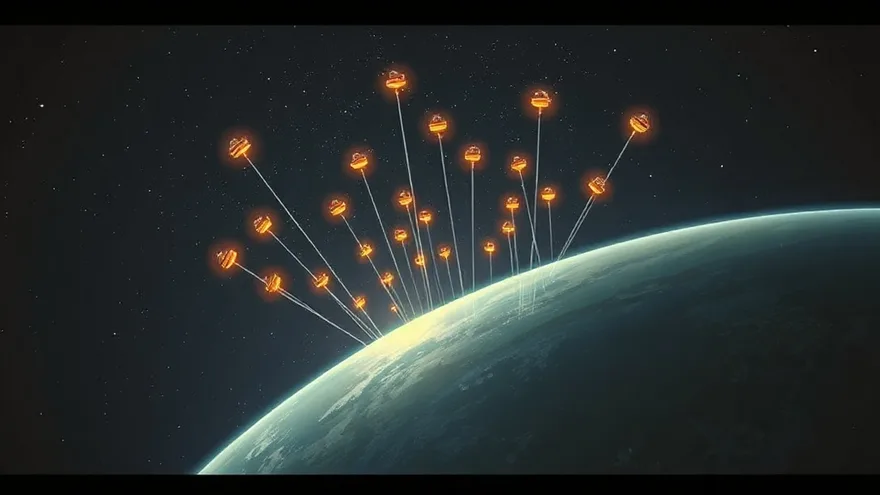 AI illustration: 5× more satellites than the rest of the world within ~5 years