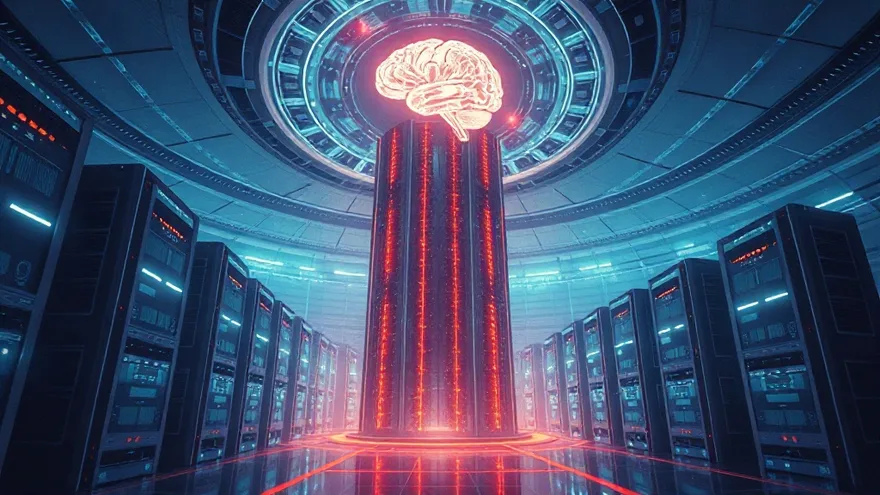 AI illustration: AI exceeds intelligence of all humans combined by 2030