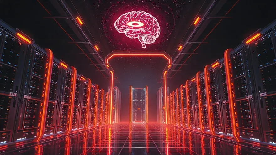 AI illustration: Dojo supercomputer operational in 2022