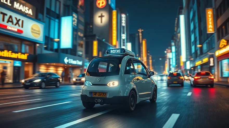 AI illustration: Driverless robotaxis in Austin by end of 2025