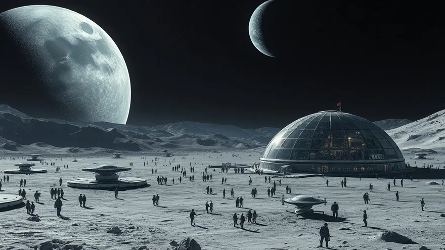 AI illustration: First people on the Moon in less than 5 years