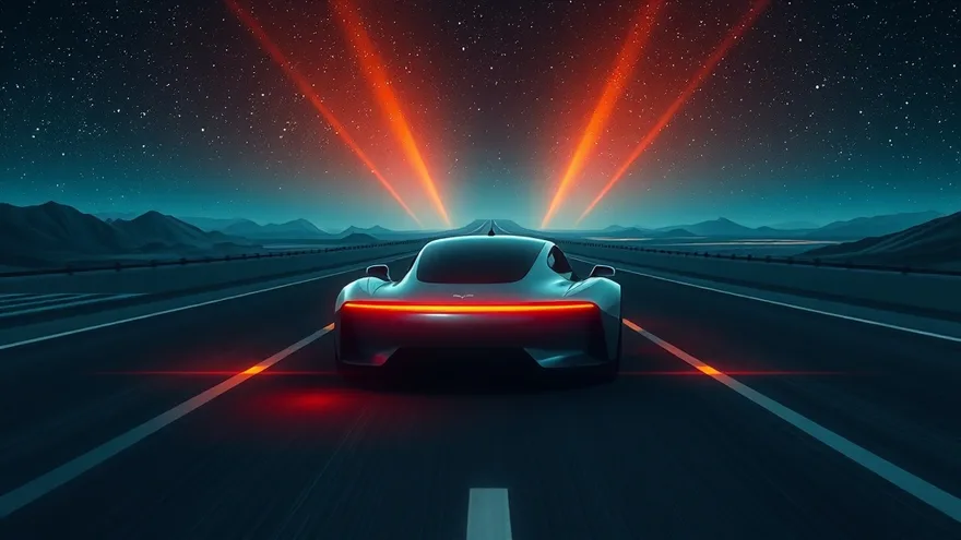 AI illustration: FSD supervised safer than human drivers