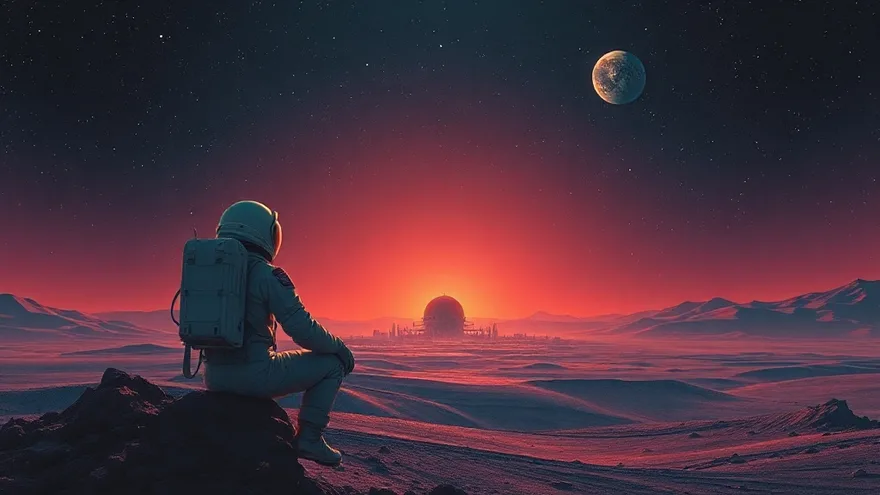 AI illustration: Humans on Mars: best case 10 years, worst case 15-20 (2011)