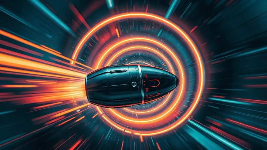 AI illustration: LA-SF Hyperloop trip in 35 minutes (2013)