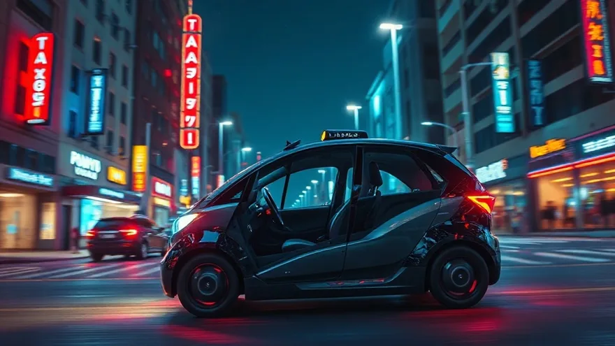 AI illustration: 1 million robotaxis on roads by 2020