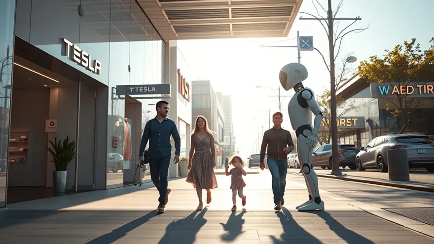 AI illustration: Selling Optimus robots to the public by end of 2027