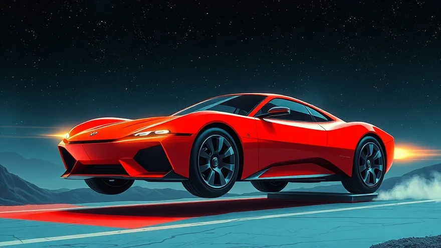 AI illustration: Roadster 0-60 in under 1 second