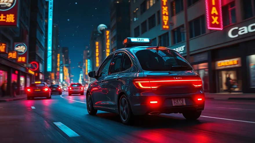AI illustration: Robotaxi functionality in 2020