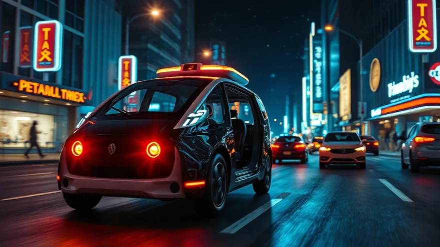 AI illustration: Robotaxi launch in Austin June 2025