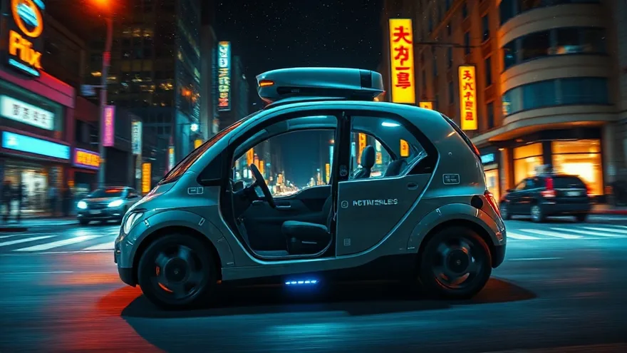 AI illustration: Robotaxis covering a quarter to half of the US by end of 2026