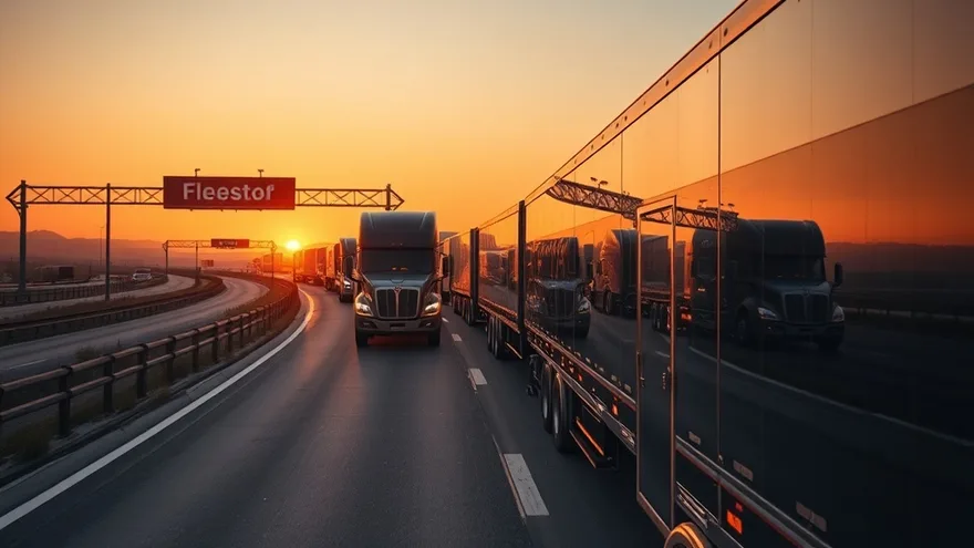 AI illustration: Self-driving working on the Tesla Semi by end of 2026 or early 2027