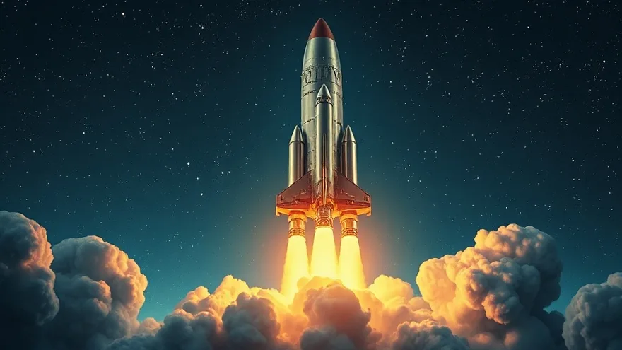 AI illustration: Starship V3 first flight in about 4 weeks (early April 2026)