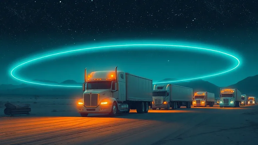 AI illustration: Tesla Semi production in 2019