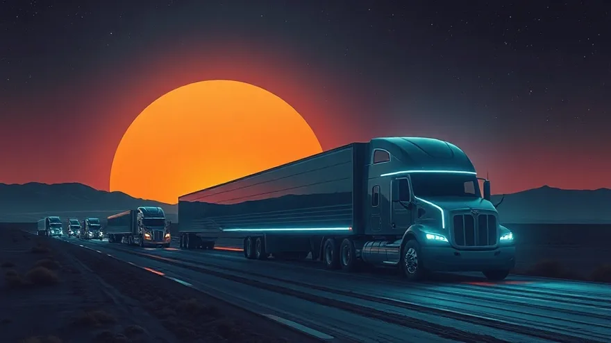 AI illustration: Tesla Semi volume production 2024